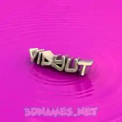 vidyut in Pink Graffiti style - 3D name wallpaper