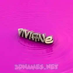 viviane in Pink Graffiti style - 3D name wallpaper