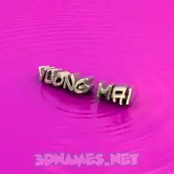 vuong mai in Pink Graffiti style - 3D name wallpaper