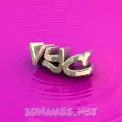 vyc in Pink Graffiti style - 3D name wallpaper