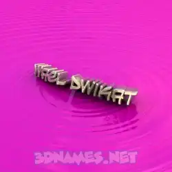 wael dwikat in Pink Graffiti style - 3D name wallpaper