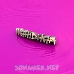 wahidhar in Pink Graffiti style - 3D name wallpaper
