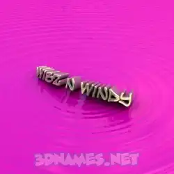 wibz n windy in Pink Graffiti style - 3D name wallpaper