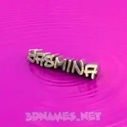 yasmina in Pink Graffiti style - 3D name wallpaper