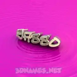 yasso in Pink Graffiti style - 3D name wallpaper