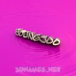 youngjoo in Pink Graffiti style - 3D name wallpaper