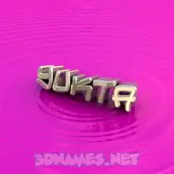 yukta in Pink Graffiti style - 3D name wallpaper