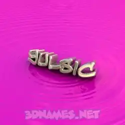 yulsic in Pink Graffiti style - 3D name wallpaper