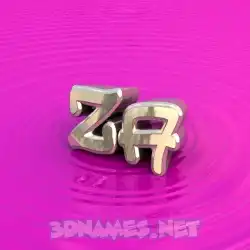 za in Pink Graffiti style - 3D name wallpaper