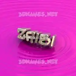 zaibi in Pink Graffiti style - 3D name wallpaper