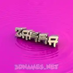 zakra in Pink Graffiti style - 3D name wallpaper