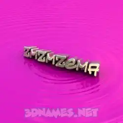 zmzmzema in Pink Graffiti style - 3D name wallpaper