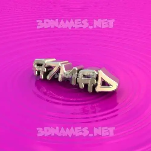 a7mad in Pink Graffiti style - 3D name wallpaper