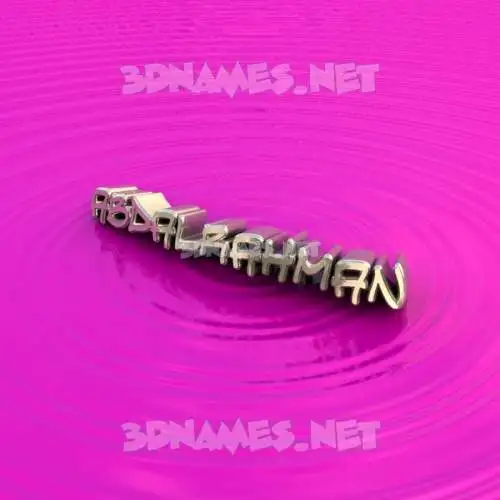 abdalrahman in Pink Graffiti style - 3D name wallpaper