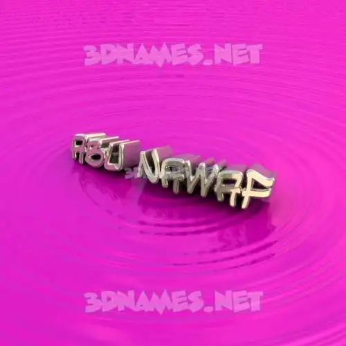 abu nawaf in Pink Graffiti style - 3D name wallpaper