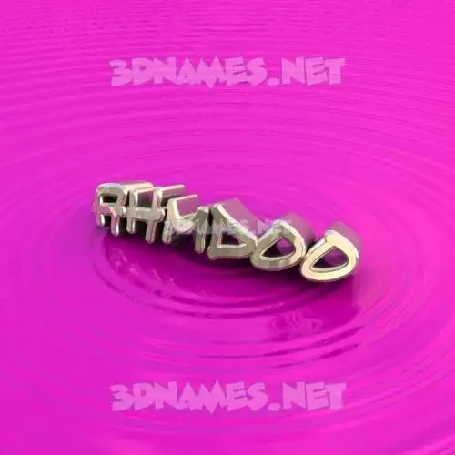 ahmdoo in Pink Graffiti style - 3D name wallpaper