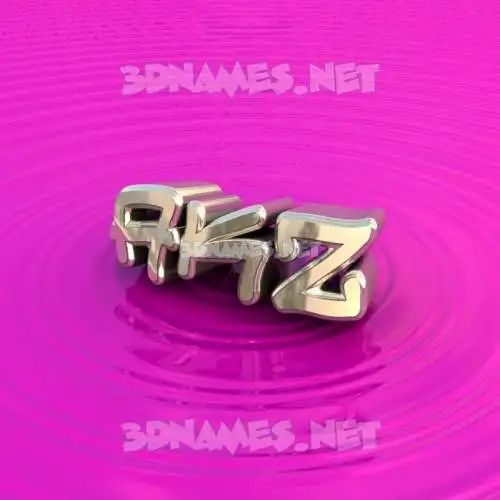 akz in Pink Graffiti style - 3D name wallpaper