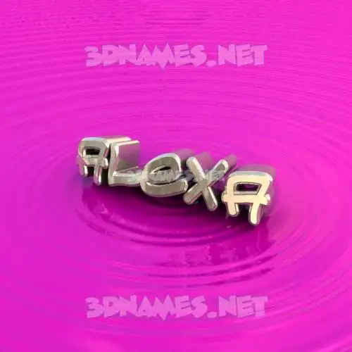 alexa in Pink Graffiti style - 3D name wallpaper