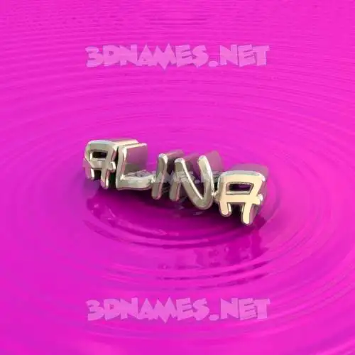 alina in Pink Graffiti style - 3D name wallpaper