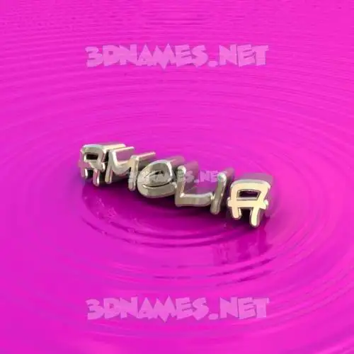 amelia in Pink Graffiti style - 3D name wallpaper