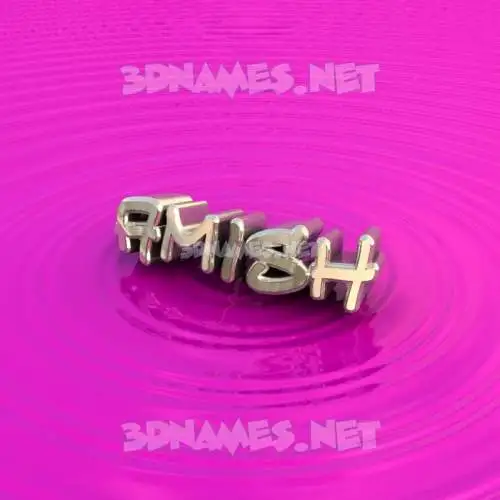 amish in Pink Graffiti style - 3D name wallpaper