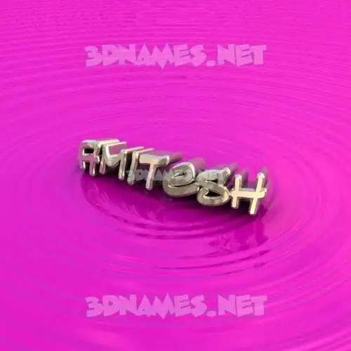 amitesh in Pink Graffiti style - 3D name wallpaper