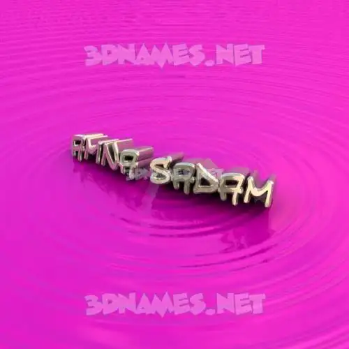 amna sadam in Pink Graffiti style - 3D name wallpaper