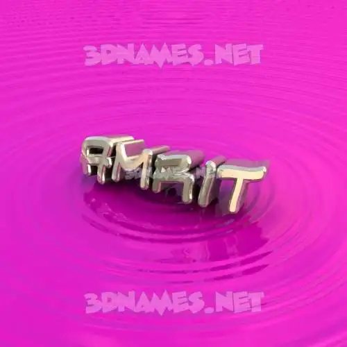 amrit in Pink Graffiti style - 3D name wallpaper