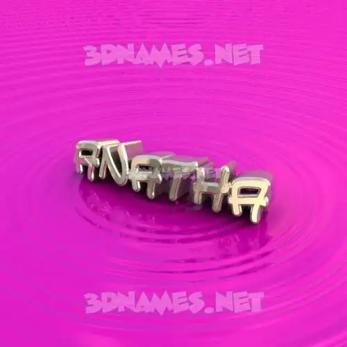 anatha in Pink Graffiti style - 3D name wallpaper