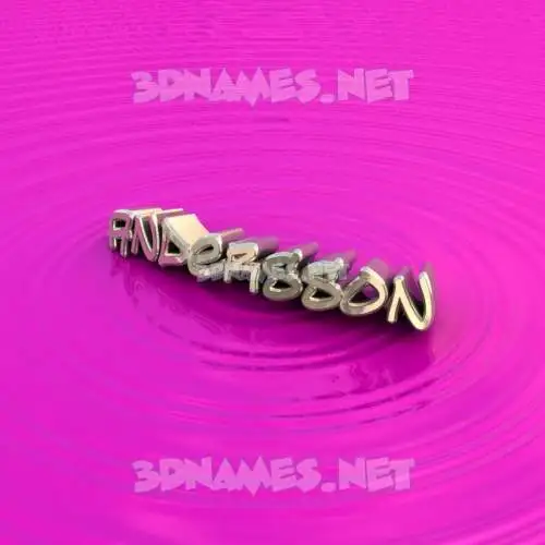 andersson in Pink Graffiti style - 3D name wallpaper