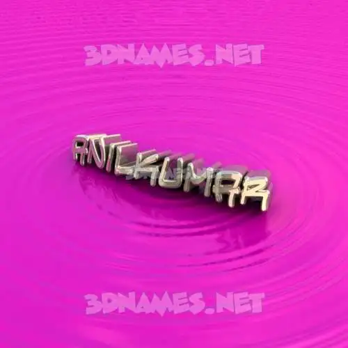 anilkumar in Pink Graffiti style - 3D name wallpaper