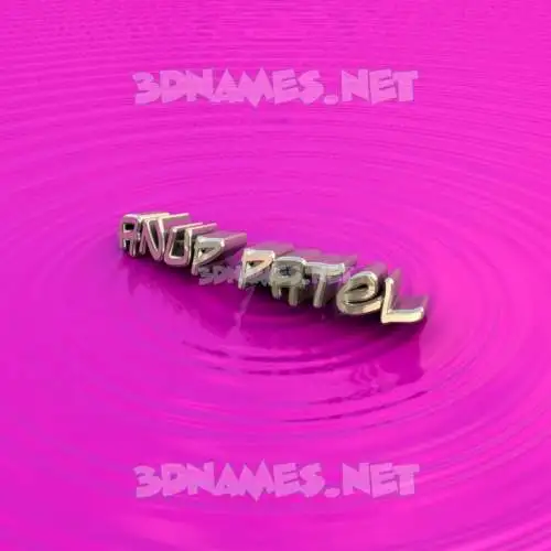 anup patel in Pink Graffiti style - 3D name wallpaper