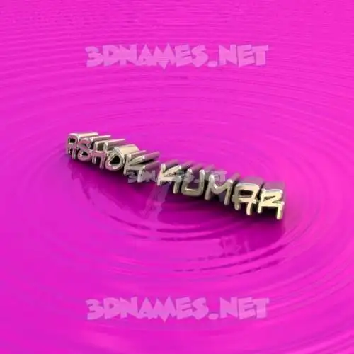 ashok kumar in Pink Graffiti style - 3D name wallpaper