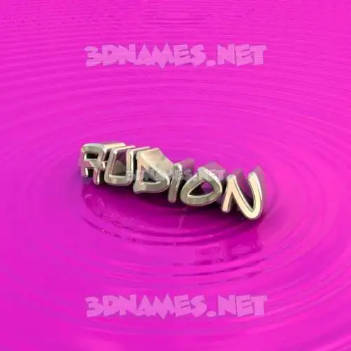 audion in Pink Graffiti style - 3D name wallpaper