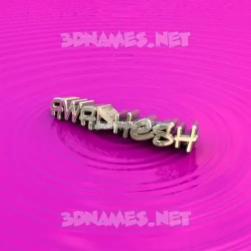 awadhesh in Pink Graffiti style - 3D name wallpaper