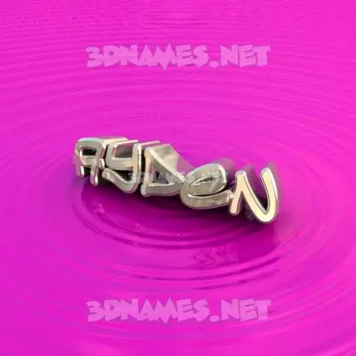 ayden in Pink Graffiti style - 3D name wallpaper