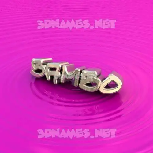 bambo in Pink Graffiti style - 3D name wallpaper bambo in Pink Graffiti style - 3D name wallpaper
