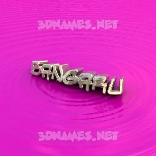 bangaru in Pink Graffiti style - 3D name wallpaper