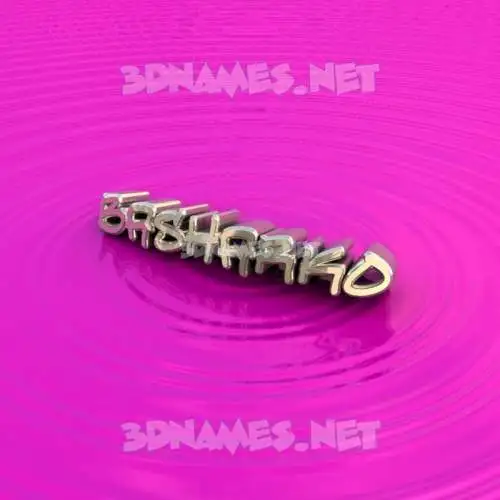 basharko in Pink Graffiti style - 3D name wallpaper