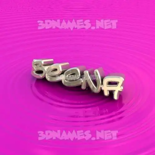 beena in Pink Graffiti style - 3D name wallpaper