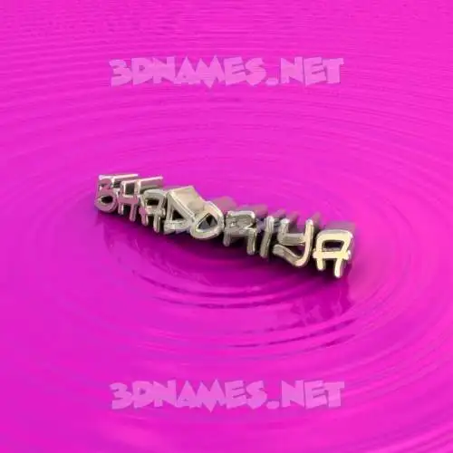 bhadoriya in Pink Graffiti style - 3D name wallpaper