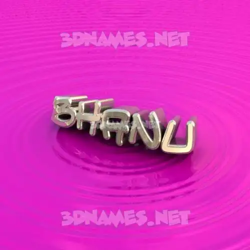 bhanu in Pink Graffiti style - 3D name wallpaper