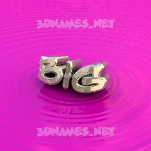 big in Pink Graffiti style - 3D name wallpaper