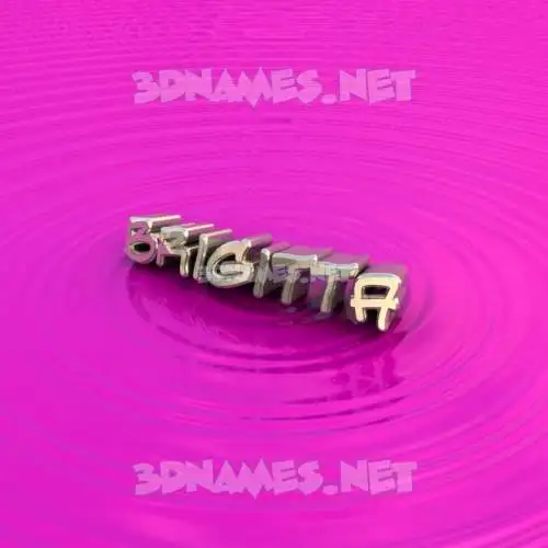 brigitta in Pink Graffiti style - 3D name wallpaper