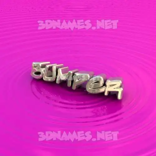 bumper in Pink Graffiti style - 3D name wallpaper