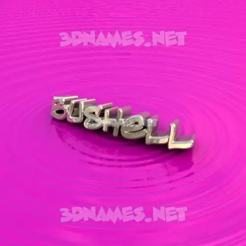 bushell in Pink Graffiti style - 3D name wallpaper bushell in Pink Graffiti style - 3D name wallpaper