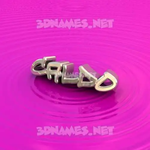 caldo in Pink Graffiti style - 3D name wallpaper