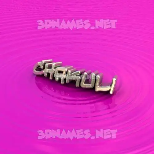 chakuli in Pink Graffiti style - 3D name wallpaper