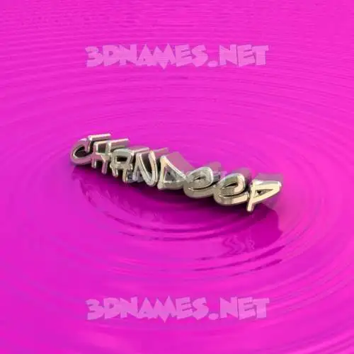 chandeep in Pink Graffiti style - 3D name wallpaper