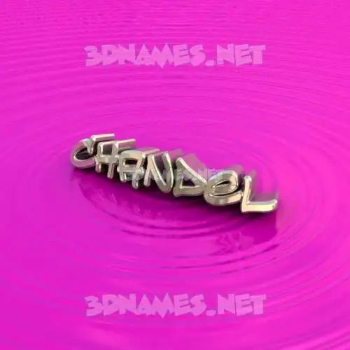 chandel in Pink Graffiti style - 3D name wallpaper